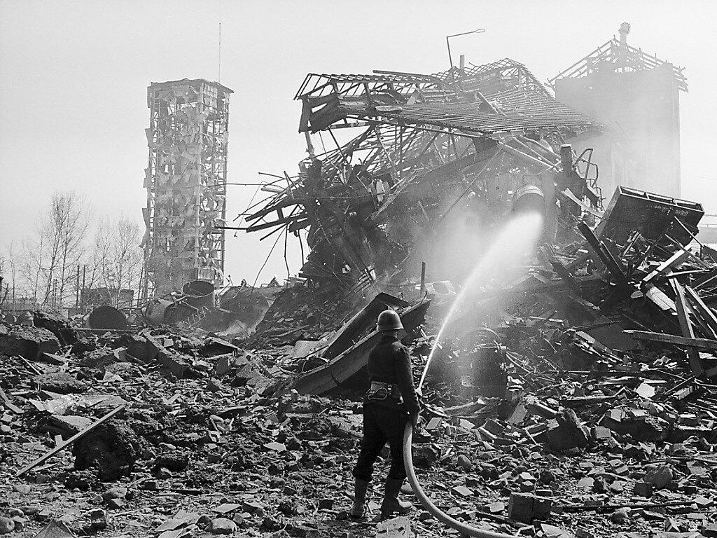 18 Tote bei Explosion in der "Pulveri" Panorama Bote der Urschweiz