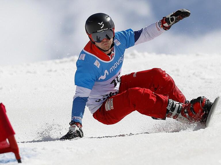 Nevin Galmarini knapp neben dem Podest