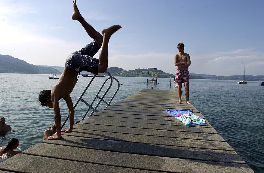 Das Strandbad Stansstad erhält einen neuen Steg