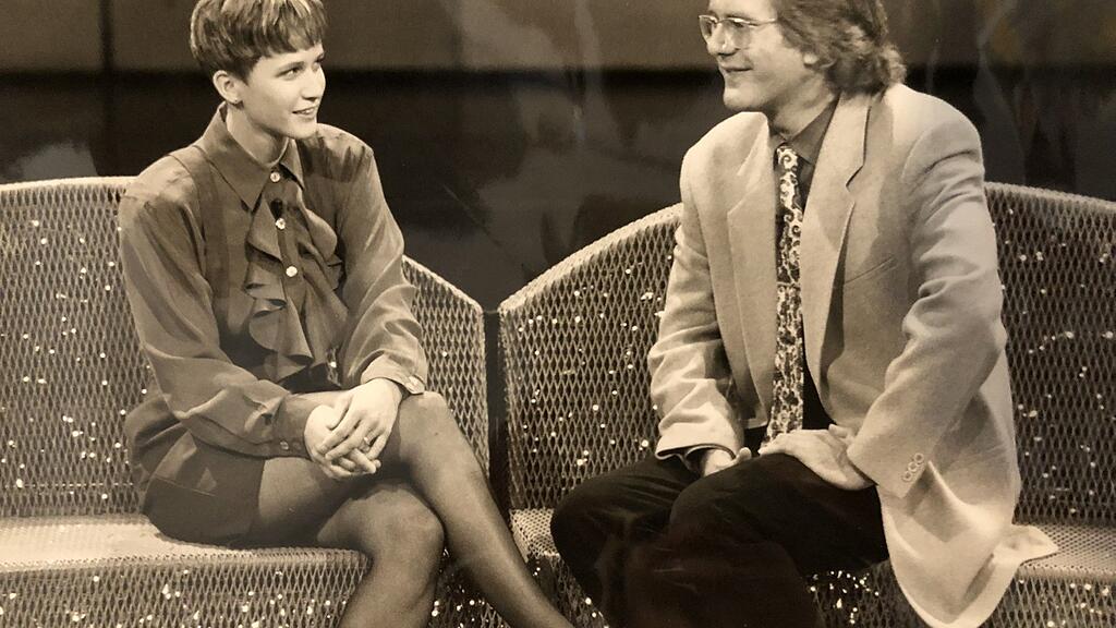 Die Beromünsterin Eliane Rochat trat 1993 neben Harald Schmidt auf.